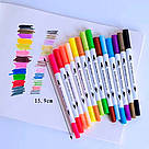 Набір двосторонніх маркерів на водній основі 60шт / Маркери для скетчинга / Маркери для малювання, фото 9