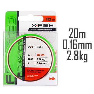 Флюорокарбон X-Fish FCoated 20m 0.16 mm 2.8kg