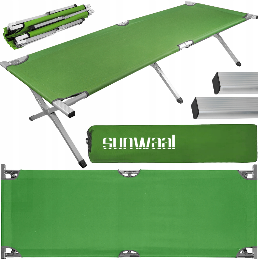 Польове ліжко Sunwaal 100кг зелене (Польща), фото 1