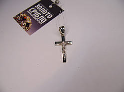 Срібна підвіска, хрестик Вага 2,2 г.