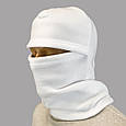 Балаклава флісова біла зимова, фото 3