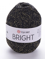 Bright Yarnart-105 чорний із золотом