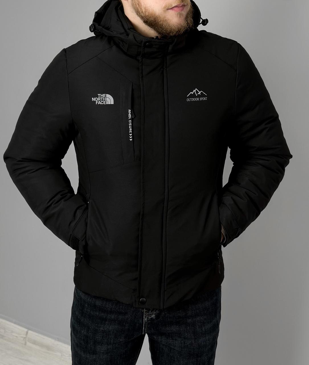 Чоловіча куртка The North Face зимова утеплена куртка пуховик Зе Норт Фейс з капюшоном