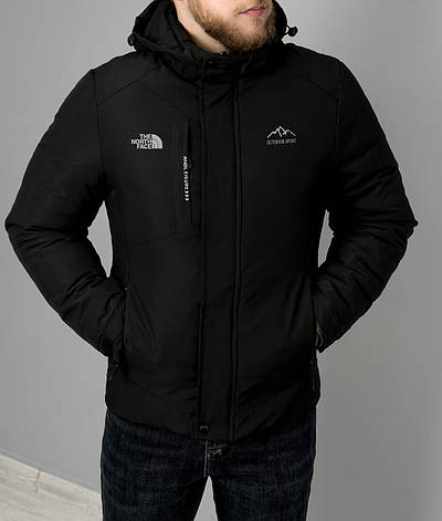 Чоловіча куртка The North Face зимова утеплена куртка пуховик Зе Норт Фейс з капюшоном, фото 1