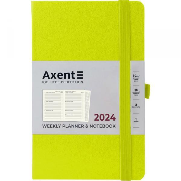 Тижневик датований 2024 Axent Partner Strong 125 х 195 лимонний