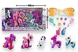 Набор фигурок Мой маленький пони  My little Pony 7 штук заколки гребінець сумка дзеркало заколки, фото 3