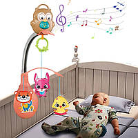Музична підвіска брязкальце (2 кольори, звук, музика, на автокрісло, коляску, ліжечко) 988-53