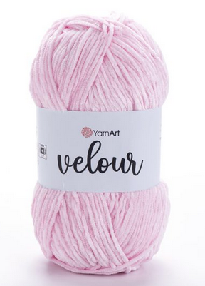 Пряжа Velour-854 ніжно-рожевий, фото 1