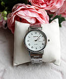 Наручний чоловічий годинник Wokai з металевим браслетом і білим циферблатом, фото 2