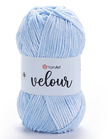 Пряжа Velour-851 ніжно-блакитний