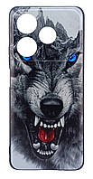 Чохол Silicone Case Print для Tecno Pova 6 Neo бампер із малюнком вовк
