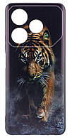 Чохол Silicone Case Print для Tecno Pova 6 Neo бампер із малюнком тигр