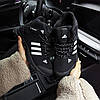 Чоловічі зимові кросівки Adidas Climaproof Gore-tex Black White Чорні Адідас Гор Текс водонепроникні з хутром зима, фото 9