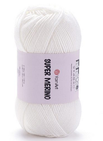 Пряжа Super Merino Yarnart-208 білий