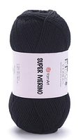 Пряжа Super Merino Yarnart-217 чорний