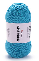 Пряжа Super Merino Yarnart-235 бірюза