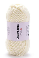 Пряжа Super Merino Yarnart-256 молочний