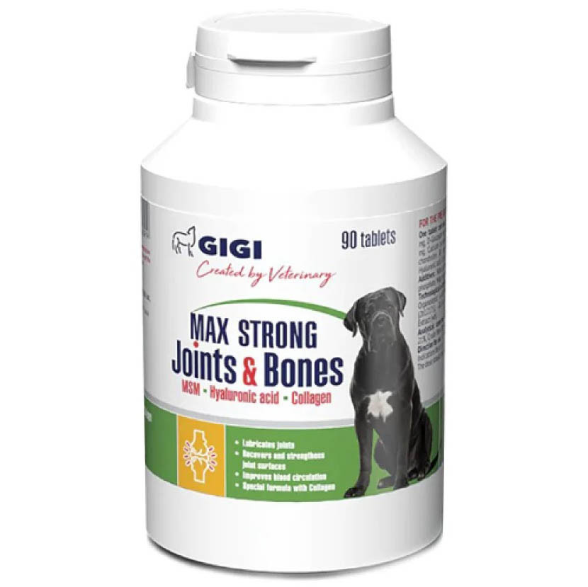 Актівет Max  Strong Joints & Bones GIGI 1табл/12,5кг хондропротектор для собак, 90 таблеток