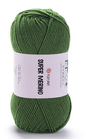 Пряжа Super Merino Yarnart-6574 зелений