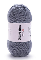 Пряжа Super Merino Yarnart-774 темно-сірий
