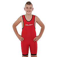 Трико для борьбы детское двухстроннее Zelart Fight Gear 1410 размер S (128-132см)