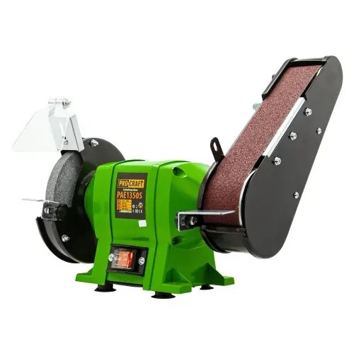 Дисково-стрічкове точило Procraft PAE1350S Потужність 250 Вт,2800 об/хв,Асинхронний двигун