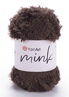 Пряжа Mink Yarnart-333 коричневий