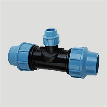 Трійник ПНД 63х40 затискний, фото 1