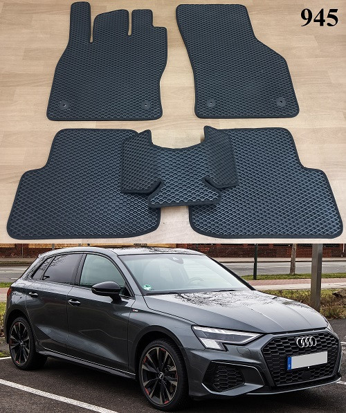 Килимки ЕВА в салон Audi A3 (8Y) '20- (ДВЗ)