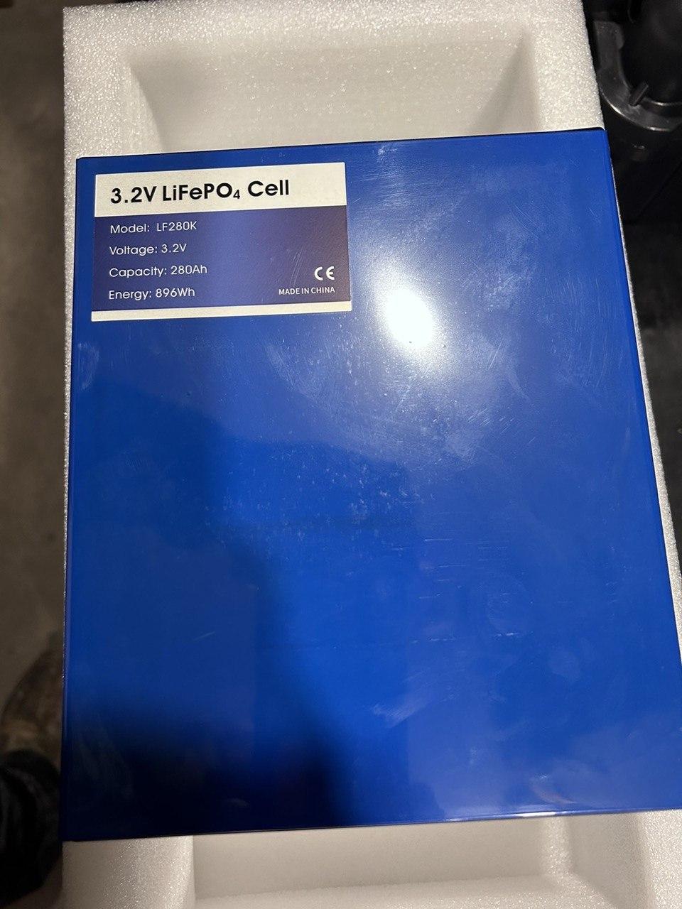 Ціна за 1 шт. - 3200 грн Акумулятори EVE 280 3.2V Lifepo4 280 Ah по 4 штуки