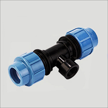 Трійник ПНД 20х1/2" РВ затискний, фото 1