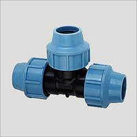 Трійник ПНД 25 затискний