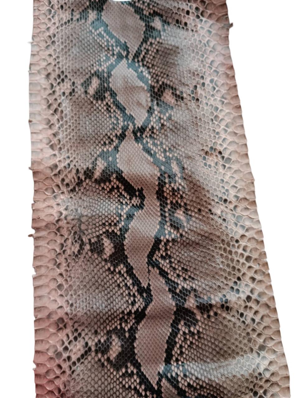 Шкіра пітона, коричнева, обрізки, 0,4 м., КП068