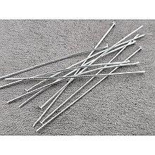 Гвоздики 5см, 10 шт, колір срібло (гіпоалергенний сплав)