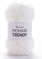 Пряжа Mohair Trendy Yarnart-101 білий