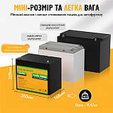 Акумулятор Eco Worthy LiFePO4 12V 100Ah (1280Втг) із вбудованим BMS для ДБЖ (UPS), фото 2