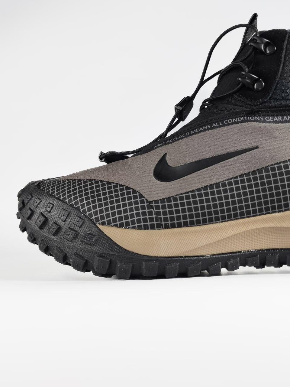 Кроссовки мужские черные зимние Nike ACG Mountain Fly Black Grey