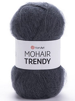 Пряжа Mohair Trendy Yarnart-118 темно-сірий