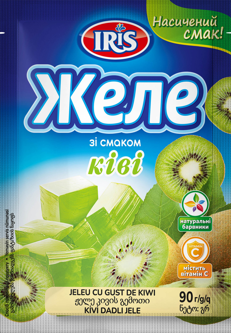 Желе зі смаком Ківі 90ТМ IRIS (Я000221)