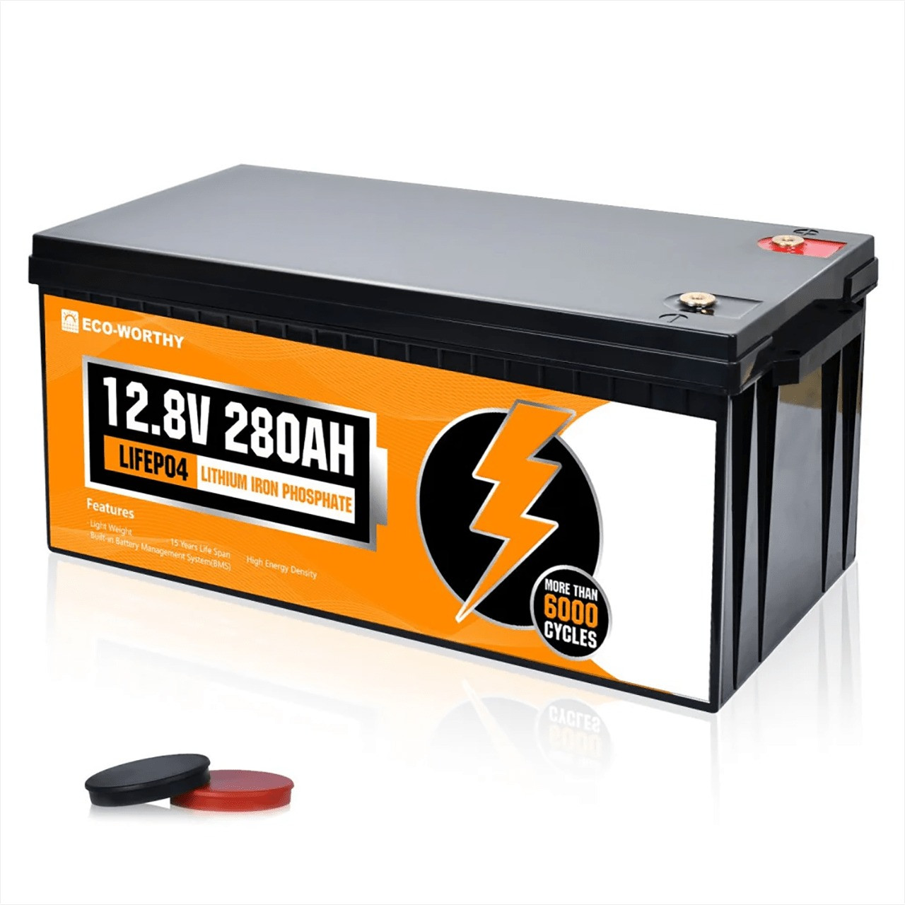 Акумуляторна батарея Eco-Worthy LiFePO4 12V 280Ah (3584Wh)