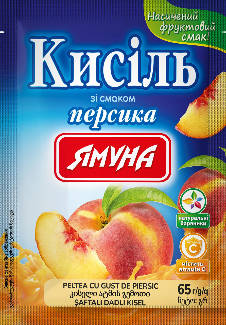 Кисіль зі смаком персика ТМ Ямуна (Я00054)