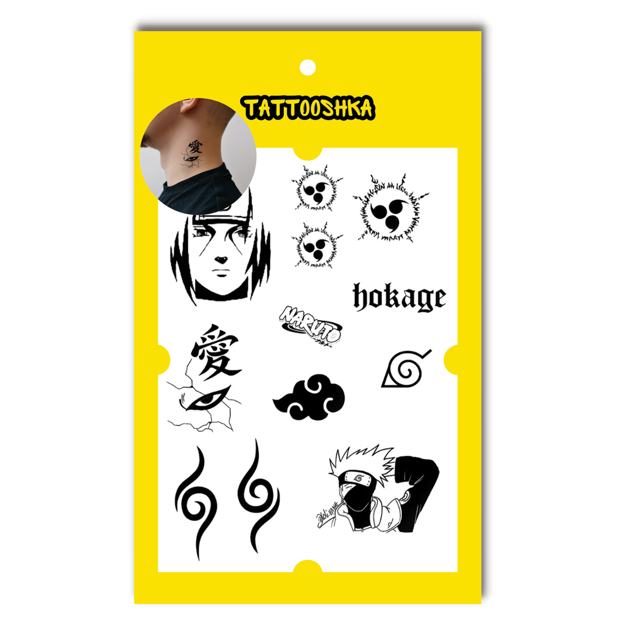 Тату Наруто. Аніме 20х15 см