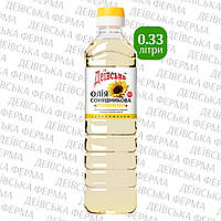 Олія соняшникова рафінована "Рафінована", ТМ "Деївська", 0.33 л