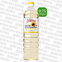 Олія соняшникова рафінована "Рафінована", ТМ "Деївська", 0.75 л