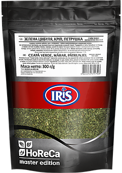 Зелена цибуля, кріп, петрушка.300г ТМ IRIS (Я000150)