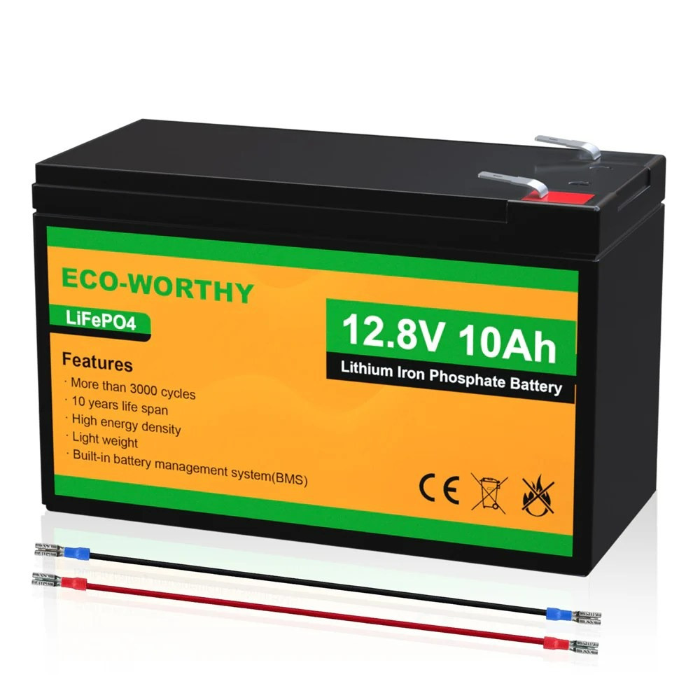 Акумулятор Eco-Worthy LiFePO4 12V 10Ah (128Wh)