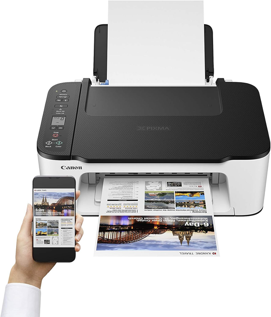Принтер 3в1 МФУ Canon PIXMA TS3452 Black and White з картриджами