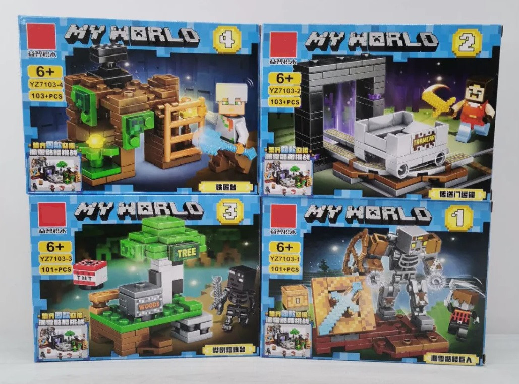 Конструктор MyWorld Герої комп'ютерної гри (101-103 дет.) YZ 7103
