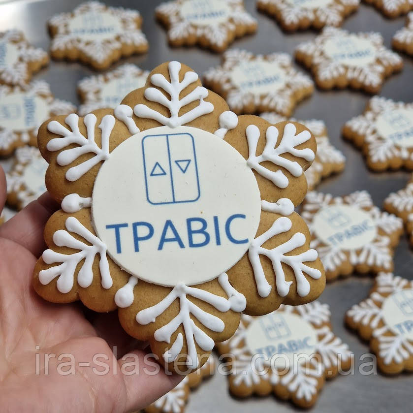Медовий імбирний пряник з логотипом, фото 1