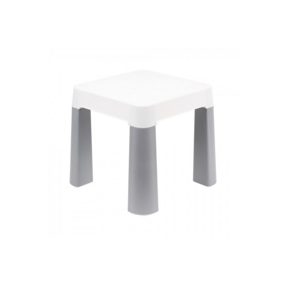 Дитячий табурет 0860TXK сіро-білий, до 75 кг 32 х 32 х 28 см, фото 1
